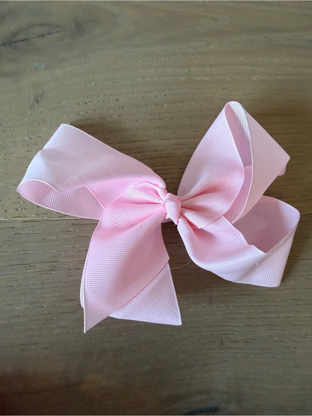 Wee Ones Light Pink Grosgrain Hair Bow Clip